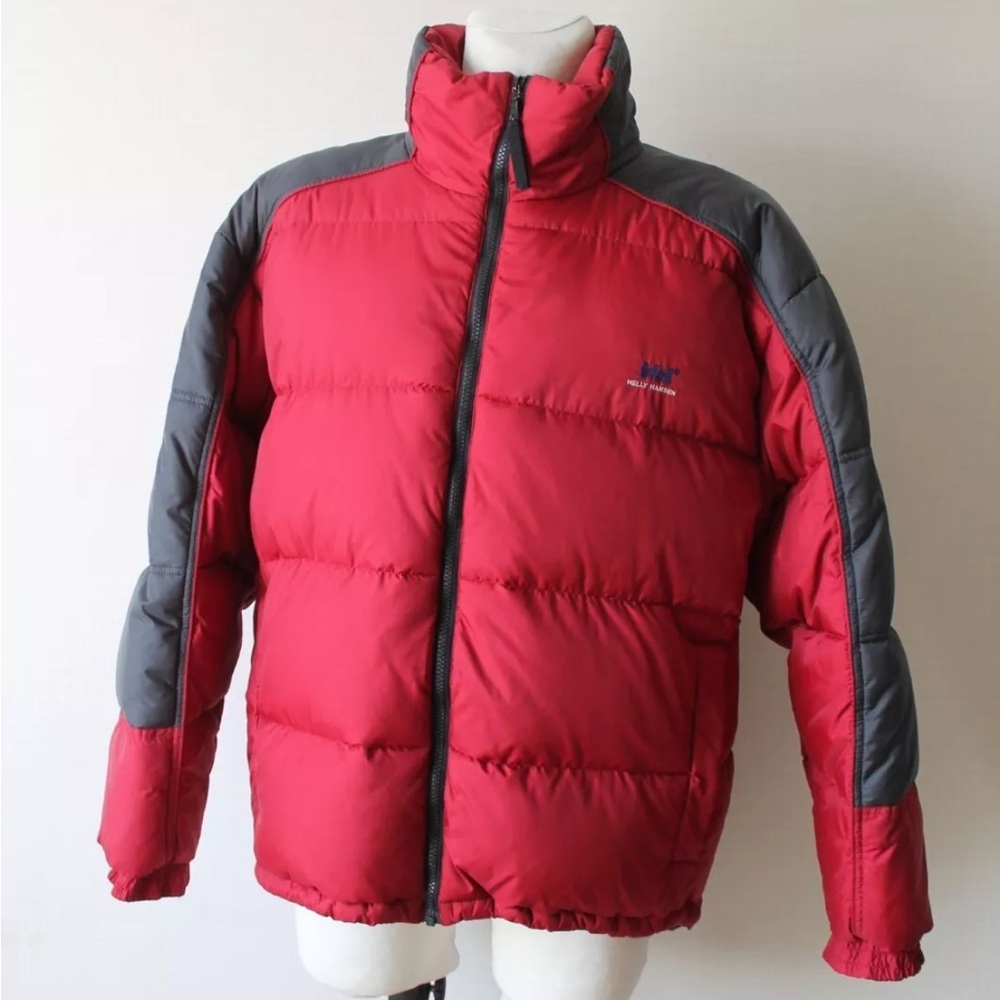 Helly Hansen Red/Grey Puffer Coat- VGUC-Sx Lg - WARM! 🍂❄️ - Picture 4 of 16